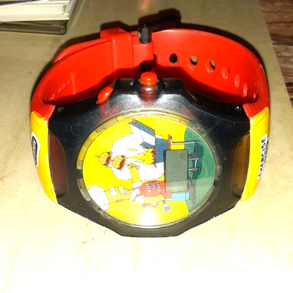 2002 FOX BKC HOMER SIMPSON  THE BURGER CURL WATCH NRMINT CONDITION